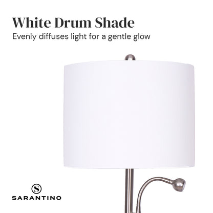 Sarantino 2-in-1 Table Lamp with LED Reading Light - DecorHouse.com.au