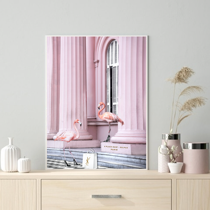 Interior Ave - Saint Pink - 90cm x 60cm White Framed Artwork - DecorHouse.com.au