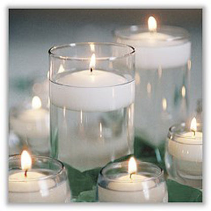 10 Pack of 8cm Ivory Wax Floating Candles - wedding party home event decoration - DecorHouse.com.au