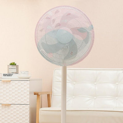 18-Inch Cartoon Children's Electric Fan Mesh Protection Net - Little Gray Wolf