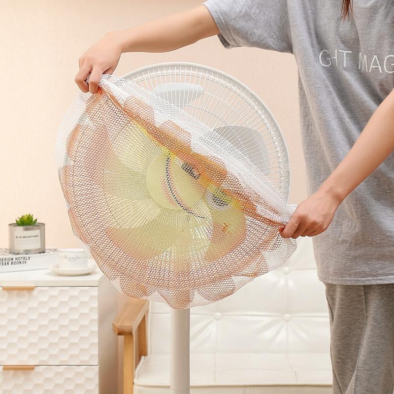 18-Inch Cartoon Children's Electric Fan Mesh Protection Net - Little Gray Wolf