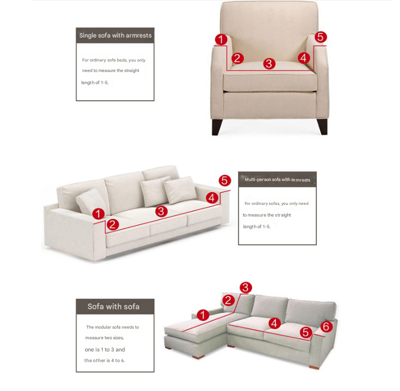 Beige Three-person Sofa Bubble Gauze Sofa Cover with Skirt - Full Elastic Dustproof Three-person Seater 190-230cm