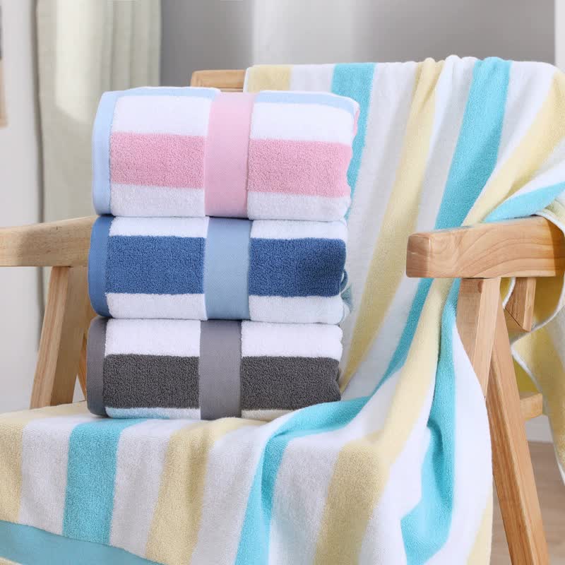 Grey Ultra-Absorbent Long-Fiber Cotton Large Bath Towel – Perfect for Home, Hotel, and Beauty Salons