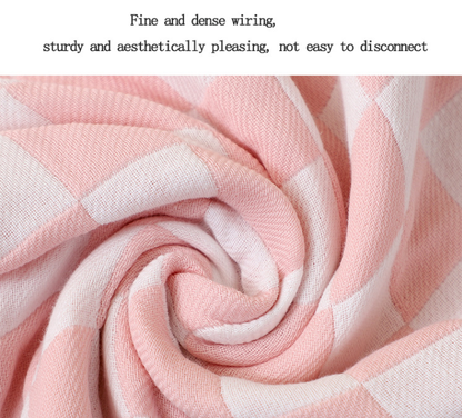Light Brown Ultra-Soft 100% Cotton Gauze 6-Piece Towel Set | Absorbent & Quick-Dry Bath Towel
